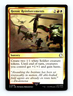 #218 2024 Fallout PIP * Heroic Reinforcements Uncommon - Image 1