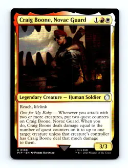 #100 2024 Fallout PIP * Craig Boone, Novac Guard Uncommon - Image 1