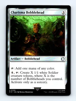 #130 2024 Fallout PIP / Charisma Bobblehead Commander UNCOMMON - Image 1