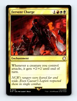 #215 2024 Fallout PIP ) Fervent Charge Commander RARE - Image 1