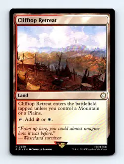 #258 2024 Fallout PIP ) Clifftop Retreat Commander RARE - Image 1