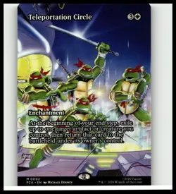 NM Borderless Teleportation Circle, MTG, TMNT, Magic the Gathering, 2 - Image 1