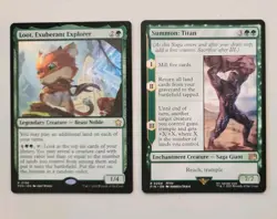 Loot, Exuberant Explorer (Foundations) & Summon: Titan (Final Fantasy)- NM - MTG - Image 1