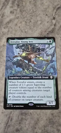 Ferrafor, Young Yew (Extended Art) Commander: Lorwyn Eclipsed Regular MTG NM - Image 1