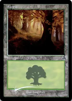 Forest Retro Frame Foil - Innistrad Remastered - 296 NM - Image 2