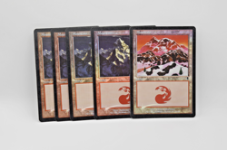 5X Mountain Foil Magic: Odyssey #343 #344 2001 Lightly Played - Image 1