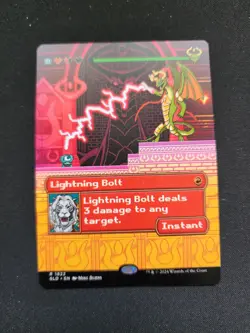 Lightning Bolt BORDERLESS 1822 Secret Lair SLD MTG Rare Unplayed Mint M/NM - Image 1