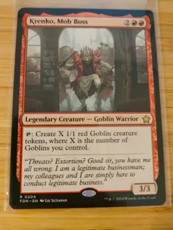 MTG Krenko Mob Boss 0204 Foundations M/NM Free UK P&P - Image 1