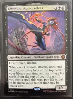 Gwenom, Remorseless Foil Promo(286) Marvel's Spiderman MTG NM - Image 1