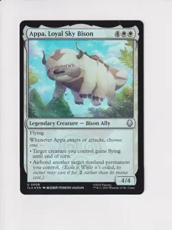 MAGIC THE GATHERING MTG AVATAR THE LAST AIRBENDER FOIL APPA, LOYAL SKY BISON - Image 1