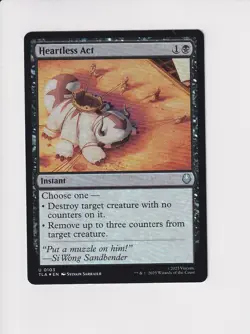 MAGIC THE GATHERING MTG AVATAR THE LAST AIRBENDER FOIL HEARTLESS ACT - Image 1