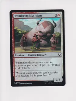 MAGIC THE GATHERING MTG AVATAR THE LAST AIRBENDER FOIL WANDERING MUSICIANS - Image 1