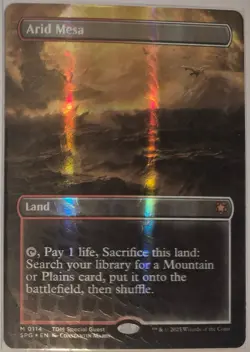 Arid Mesa * Borderless - Dragonscale Foil * - SPG Special Guests - NM/MINT - Image 1