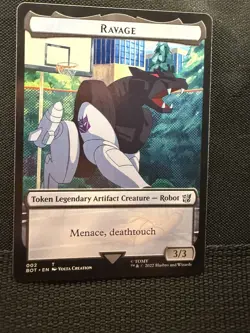 Ravage NM Token Transformers Brothers War Mtg Magic The Gathering Edh Soundwave - Image 1