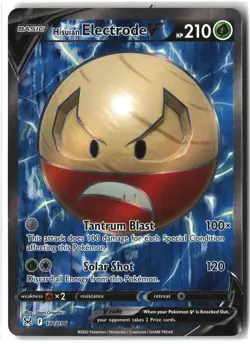 Hisuian Electrode V ⭐ 172/196 Holo Rare Ultra Lost Origin 2022 Pokemon NM - Image 1
