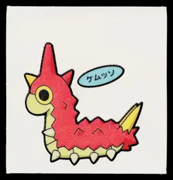 Wurmple Daiichi Deco Bread Sticker Pokemon Japanese Heavily Played - Image 1