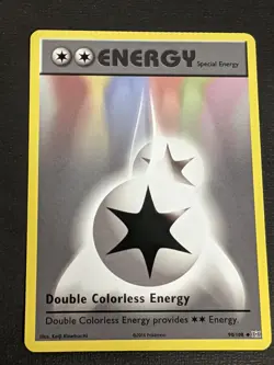 Pokemon ERROR MISPRINT FULL CRIMP Evolutions Double Colorless Energy 90/108 NM - Image 1