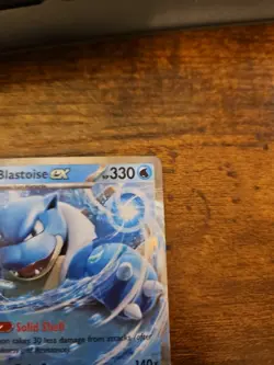 Blastoise ex 009/165 Scarlet & Violet 151 Double Rare Holo Pokemon TCG Card NM - Image 3