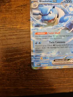 Blastoise ex 009/165 Scarlet & Violet 151 Double Rare Holo Pokemon TCG Card NM - Image 4