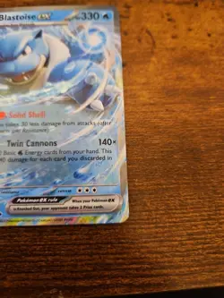 Blastoise ex 009/165 Scarlet & Violet 151 Double Rare Holo Pokemon TCG Card NM - Image 5