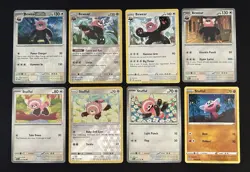 Pokemon TCG Bewear & Stufful Lot: 8 Card Collection Set - Image 1