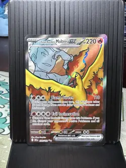 Team Rocket's Moltres EX 208/182 Sv10 Ultra Rare Holo 220 HP Pokemon TCG - Image 1