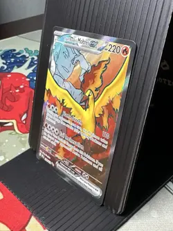 Team Rocket's Moltres EX 208/182 Sv10 Ultra Rare Holo 220 HP Pokemon TCG - Image 2