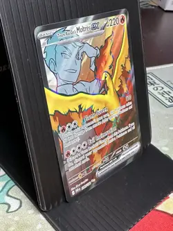 Team Rocket's Moltres EX 208/182 Sv10 Ultra Rare Holo 220 HP Pokemon TCG - Image 3