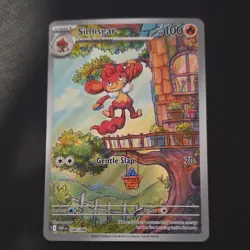 Pokemon Simisear Illustration Rare 100/086 Sv White Flare Holo Stage 1 2025 - Image 1