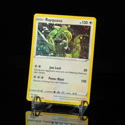 Holo Bleed 🩸 DOUBLE SWIRL 🌀 Rayquaza SWSH029 Holo Crown Zenith Pokemon NM #2 - Image 1
