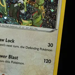 Holo Bleed 🩸 DOUBLE SWIRL 🌀 Rayquaza SWSH029 Holo Crown Zenith Pokemon NM #2 - Image 3