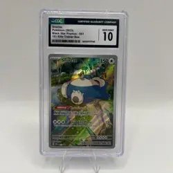 Pokemon Snorlax 051 Black Star Promo Graded CGC 10 Gem Mint Pokemon 151 ETB - Image 1
