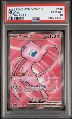PSA 10 Gem Mint - Mew Ex 193/165 - S&V 151 Ultra Rare Full Art Pokemon - Image 1