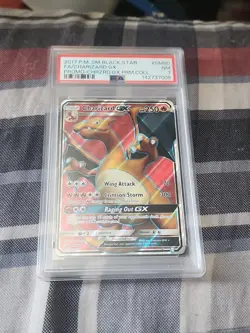 POKEMON 2017 SM Promo Prem Coll Full Art CHARIZARD GX #SM60 PSA 7 RARE - Image 1