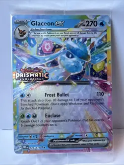STAMPED & SEALED Pokemon TCG Glaceon EX 026/131 Prismatic Evolutions Promo NM - Image 1