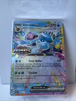 STAMPED & SEALED Pokemon TCG Glaceon EX 026/131 Prismatic Evolutions Promo NM - Image 2