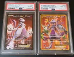 Pokemon Mewtwo EX 62 & 65 XY JPN Red Flash 1st Edition Sequential PSA 10 Mint - Image 1