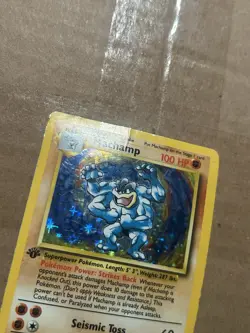 Pokemon TCG Machamp Holo Rare 1st Edition Base Set 8/102 WOTC DMG - Image 3