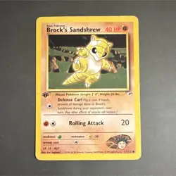 Pokemon Brock's Sandshrew 7/132 Gym Heroes Common Basic HP40 Regular English - Image 1