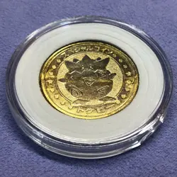 Pokemon Vintage Japanese Meiji Metal Battle Coin Medal - Gold Togepi - #0696 - Image 1