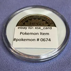 Pokemon Vintage Japanese Meiji Metal Battle Coin Medal - SP70 Vulpix - #0674 - Image 3