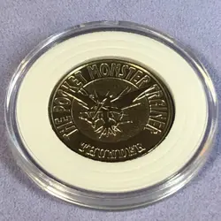 Pokemon 1997 Japanese Bandai Metal Battle Coin - Nintendo - 145 Zapdos - #1192 - Image 1