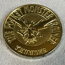 Pokemon 1997 Japanese Bandai Metal Battle Coin - Nintendo - 145 Zapdos - #1192 - Image 4
