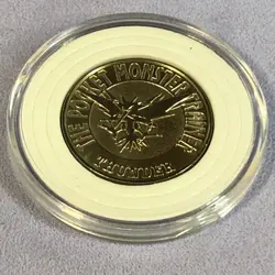 Pokemon 1997 Japanese Bandai Metal Battle Coin - Nintendo - 145 Zapdos - #1191 - Image 1
