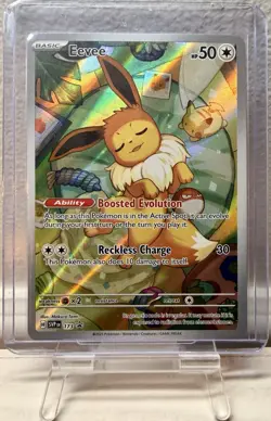 Eevee 173 Black Star Promo Holo Prismatic Evolutions ETB Pokemon TCG NM - Image 1