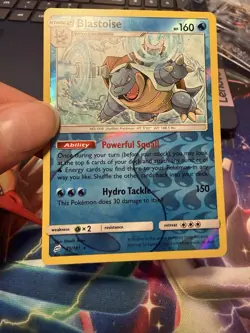 Pokemon TCG Blastoise 25/181 Sm-Team Up Reverse Holo Rare 2019 - Image 1