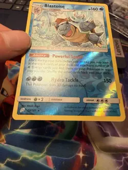 Pokemon TCG Blastoise 25/181 Sm-Team Up Reverse Holo Rare 2019 - Image 2