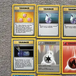 1999 Pokemon Base Set Shadowless Trainer Lot- Near Mint - Image 2