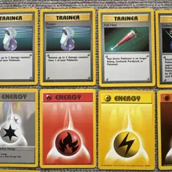 1999 Pokemon Base Set Shadowless Trainer Lot- Near Mint - Image 3