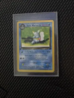 1st Edition Dark Wartortle Team Rocket Pokemon TCG 2000 Wotc Vintage - Image 1